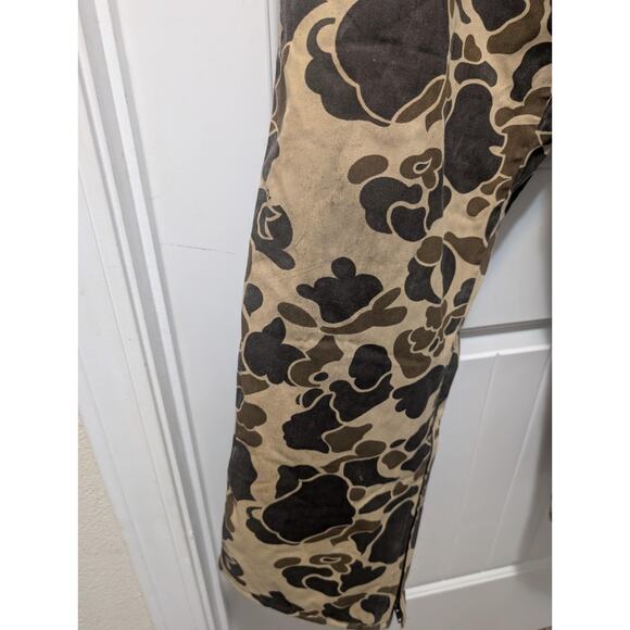 Vtg GORETEX Fishing Hunting Camo Rain Pants Mens Large Regular Made In USA - Picture 5 of 7